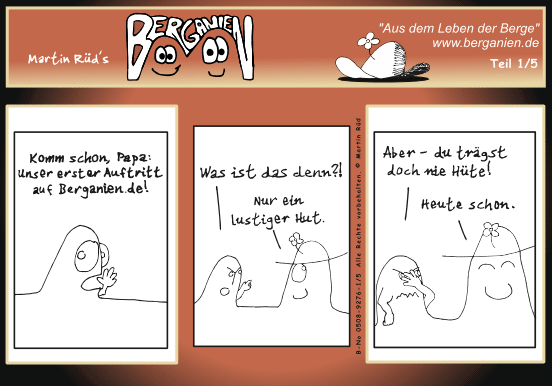 Nur ein lustiger Hut; hier klicken f&uuml;r n&auml;chsten Comic-Teil