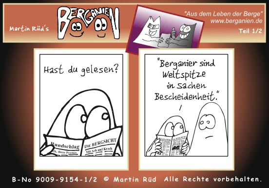 Berganier bescheiden; Klicken Sie hier f&uuml;r n&auml;chsten Comic-Teil!