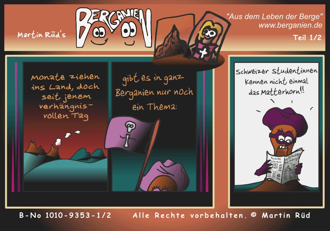 Bildungsskandal_Matterhorn_Schweizer_Studentin; Klicken Sie hier f&uuml;r n&auml;chsten Comic-Teil!